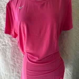 New women pink Mizuno Atlantic Shorts sleeve tee size XXL